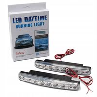 Lampy do jazdy dziennej DRL Światła dzienne AUTOMAT 8led HOMOLOGACJA E4 RL
