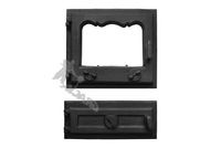 ZESTAW E1 LEWY - 33X38 CM + 16X38 CM żeliwny piecowy do pieca kominkowy