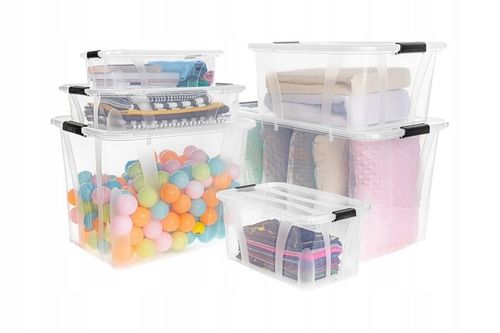 POJEMNIK PLASTIKOWY 21l pudło pojemniki plastikowe MaxBox na zabawki na Arena.pl