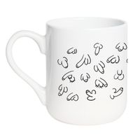 KUBEK "PENISY" Wzór - Elegant Coffee 330 ml