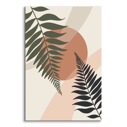 Obraz Do Salonu Liście Palmowe Natura Zachód Słońca Boho 70cm x 100cm na Arena.pl