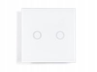 Włącznik światła dotykowy WIFI podwójny BIAŁY