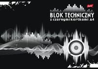 blok techniczny a4/10k z czarnymi kartk.0026 a"10
