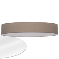 Lampa abażur plafon klosz natynkowy oprawa sufitowa beż 70 cm 4 x E27