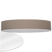 Lampa abażur plafon klosz natynkowy oprawa sufitowa beż 70 cm 4 x E27