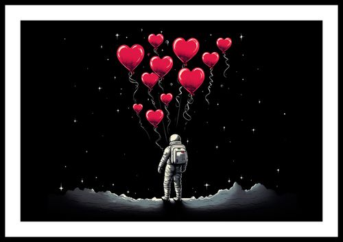 Plakat 60x40cm Astronauta Własnych Celi na Arena.pl