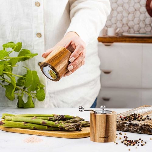 akacjowy młynek do pieprzu + solniczka klausberg kb-7859 na Arena.pl