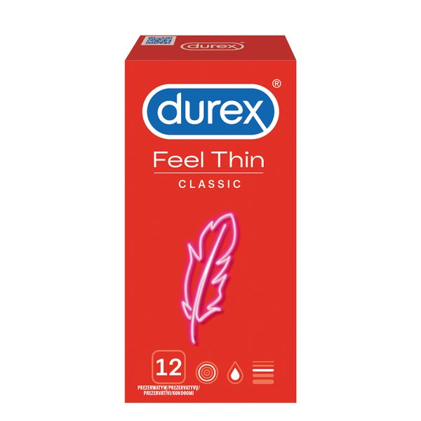 Durex Feel Thin Classic 12 Szt. zdjęcie 3