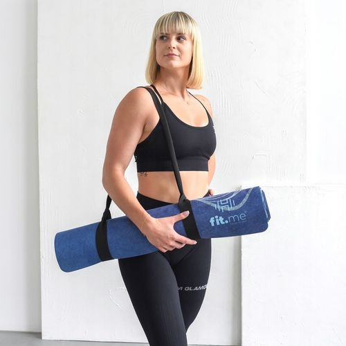 PIĘKNA MATA PREMIUM DO JOGI ĆWICZEŃ STABILNA ZAMSZOWA MIĘKKA 4 MM ZE WZOREM na Arena.pl