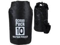 Worek wodoszczelny kajak wodoodporny 10l torba bag czarny