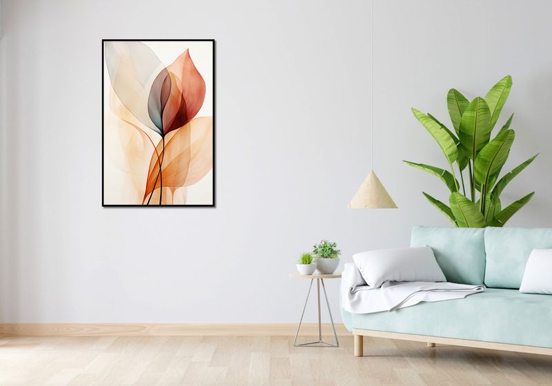 Plakat 68x101cm Eteryczne Liście zdjęcie 4