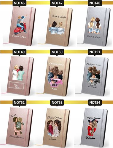 Notes metaliczny A5 TWÓJ nadruk UV długopis GRATIS Z IMIENIEM notatnik na Arena.pl