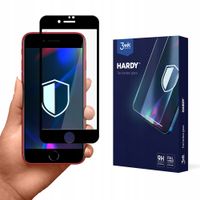 Szkło hartowane 3MK Hardy Apple iPhone SE 2022/SE 2020/8/7 czarny/black