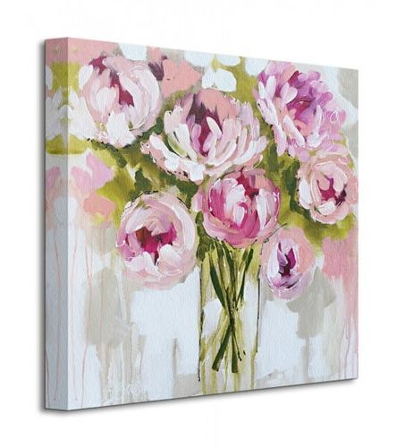 Plush Peony - Obraz na płótnie 40x40 cm na Arena.pl