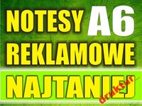 NOTES reklamowe A6 100 sztuk notesy firmowe