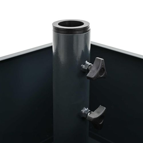 Podstawa Parasolowa z Donicą Antracyt 45 x 45 x 45 cm Stal na Arena.pl