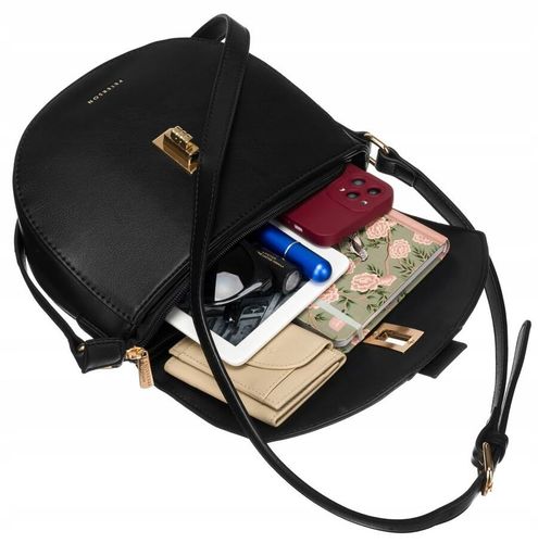 listonoszka w kształcie podkówki ze skóry ekologicznej - peterson na Arena.pl