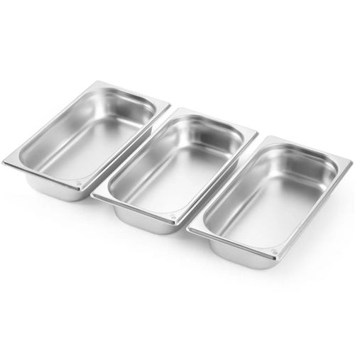 Podgrzewacz do potraw na pastę świeczki stalowy GN 1/1 - DUŻY ZESTAW na Arena.pl