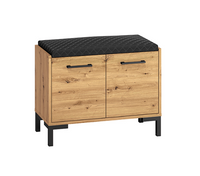 Szafka Na Buty 2- Drzwiowa 2D z Siedziskiem 70 cm Dąb Artisan NIVA ML