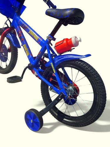 Rower Rowerek Dziecięcy 16 Cali SPIDERMAN Dla Chłopca Kółka Boczne Koszyk na Arena.pl