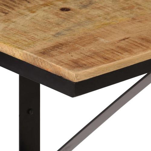 Półka ścienna, 40x30x32 cm, lite drewno mango i żelazo na Arena.pl