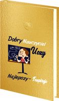 PLANER DLA NAUCZYCIELA dzienny z notesem kalendarz A5 złoty srebrny 2026