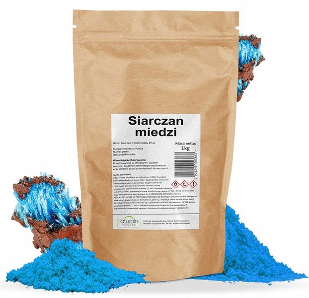 SIARCZAN MIEDZI czysty pięciowodny 1kg zdjęcie 1