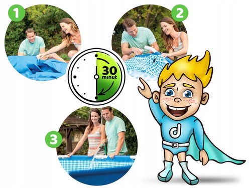 BASEN OGRODOWY STELAŻOWY 366x76 OGRÓD INTEX 28210 na Arena.pl