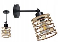 LAMPA KINKIET żyrandol ruch loft SPRĘŻYNA Drewno