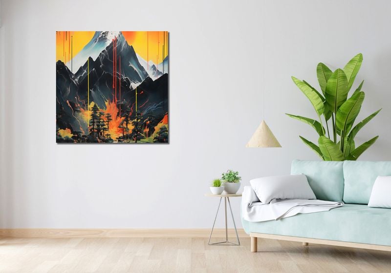 Obraz 90x90cm Górska Alchemia zdjęcie 2