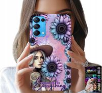 ETUI DO OPPO RENO5 4G 5G - KOBIETA W SŁONECZNIKACH, KOBIECE WZORY