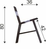 noga stalowa do ławki kpl. 2szt - noga st law