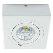 Oczko LAMPA natynkowa IGOR LED 9W 4000K 03128 Ideus metalowa OPRAWA sufitowa REFLEKTOREK regulowany biały