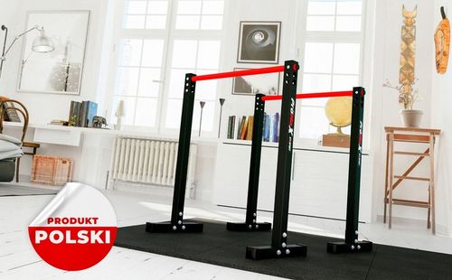 Poręcze treningowe stacjonarne wielofunkcyjne UCHWYT ćwiczeń POMPEK DIPÓW na Arena.pl