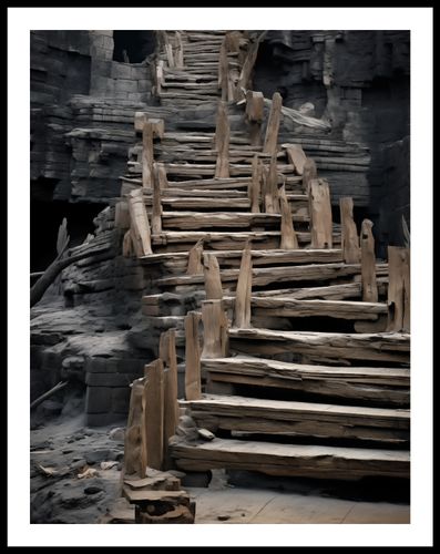 Plakat 50x65cm Schody do Nieznanego na Arena.pl