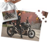 PUZZLE TRADYCYJNE - MOTOR MOTOCYKL MEGA WZORY PREZENT 252el + WORECZEK