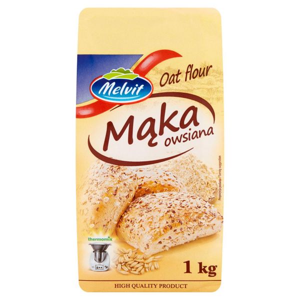 Melvit Mąka owsiana 1 kg zdjęcie 1