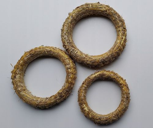 Wianek słomiany 25 cm x 25 sztuk, podkład ze słomy, dekoracja na Arena.pl