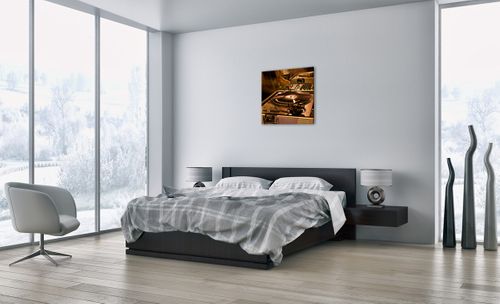 Obraz Na Płótnie - Studio Nagrań  - 60X60 Cm - Ac60X60-0505 na Arena.pl