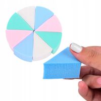 GĄBKI DO MAKIJAŻU MANICURE LATEKSOWE OMBRE 8 SZTUK