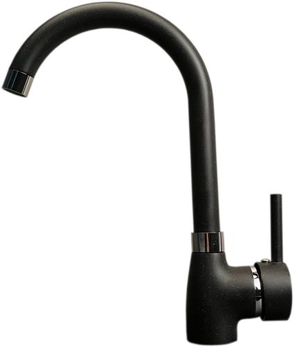 Zlewozmywak jednokomorowy z ociekaczem VIGOR grafit z lewym ociekaczem + bateria NOON na Arena.pl