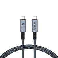 kabel przewód szybki usb-c 4.0 pd 240w 8k 40gbps 1m - szary