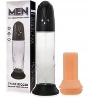 AUTOMATYCZNA POMPKA POWIĘKSZAJĄCA + SSĄCY MASTURBATOR SZTUCZNA POCHWA 2w1