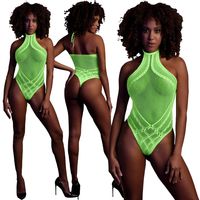 Sexy Wiązane na Szyi Neonowe Body Ouch! 839 Green XS/XL