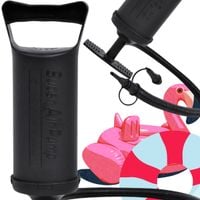 POMPKA TŁOKOWA DO MATERACA RĘCZNA DO PIŁKI DMUCHAŃCÓW + KOŃCÓWKI DŁUGI WĄŻ