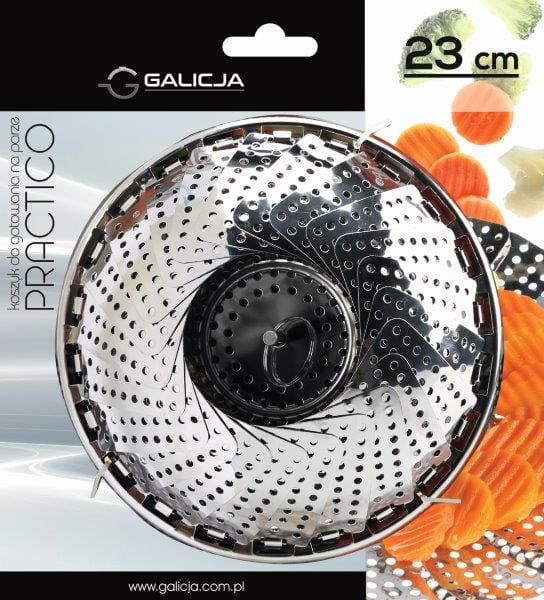 Sitko koszyk do gotowania na parze PRACTICO 23 cm stal nierdzewna zdjęcie 2