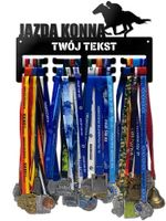 Wieszak na medale JAZDA KONNA twoje imię dowolny tekst 173.3
