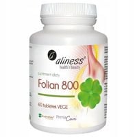 Aliness Folian dla Kobiet w Ciąży i Planujących Ciąże 800 µg x 60 tabletek