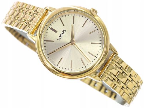DAMSKI ZEGAREK LORUS RG204QX5 ELEGANCKI KLASYCZNY NA BRANSOLECIE ZŁOTY na Arena.pl