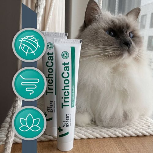 Pasta odkłaczająca dla kotów preparat odkłaczanie Vet Expert Trichocat 120g na Arena.pl